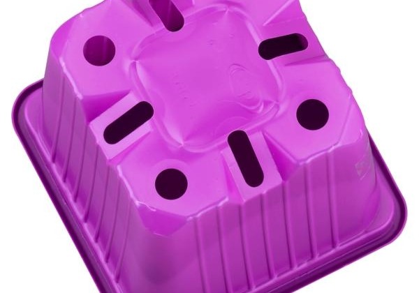 Puķu pods 8 x 8 x 7 cm, purpura