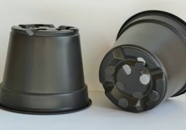 Puķu pods 10 cm, melns
