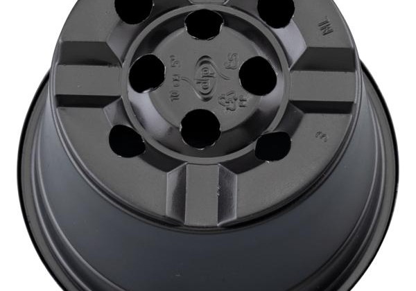 Puķu pods 10 cm, melns