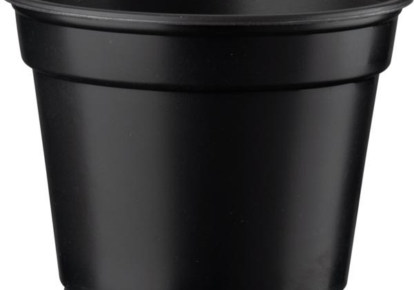 Puķu pods 10 cm, melns (palete)