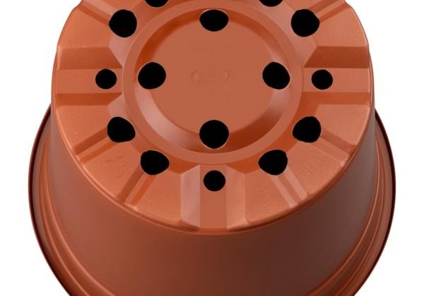 Puķu pods 23 cm C, brūns,