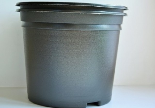 Puķu pods 23 cm C, melns