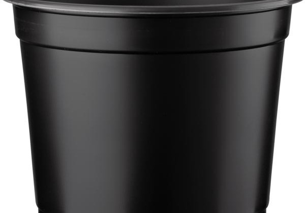 Puķu pods 23 cm C, melns