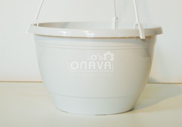 Iekarināmais pods Jacinta 27 cm, balts