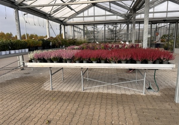 Stacionārie pludināmie siltumnīcu galdi 5,0 × 1,80m