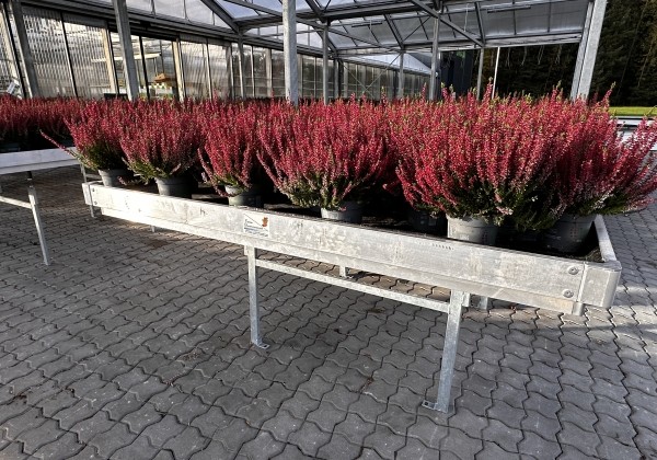 Stacionārie pludināmie siltumnīcu galdi 5,0 × 1,80m