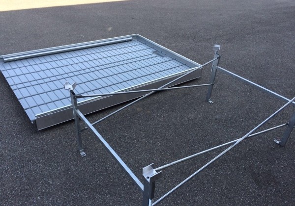 Saliekamie pludināmie siltumnīcu galdi 5,0 × 1,01 m