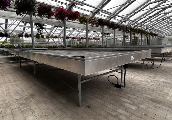 Saliekamie pludināmie siltumnīcu galdi 5,0 × 1,21 m