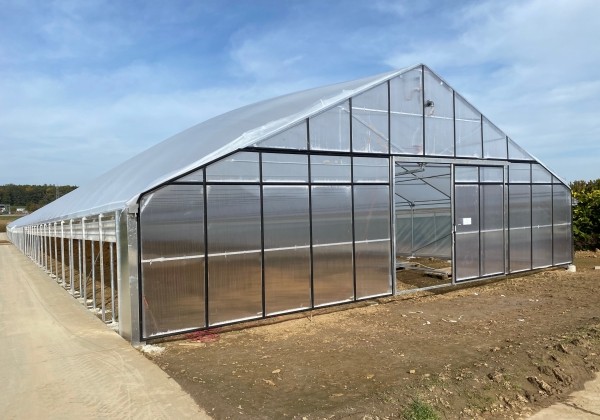 Dubultplēves termo siltumnīca 400 m2 ar montāžu