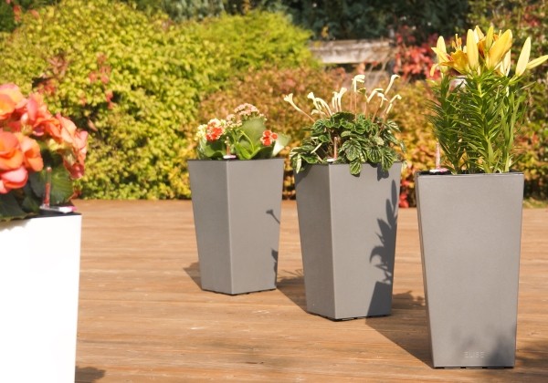 Dekoratīvais pods Elise 30 cm, pelēkbrūns
