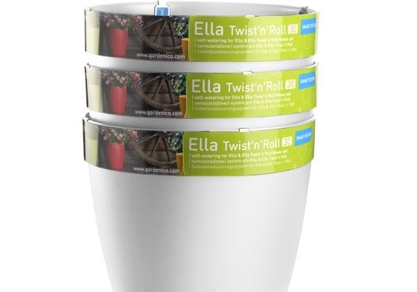 Dekoratīvais pods Ella 30 cm, balts