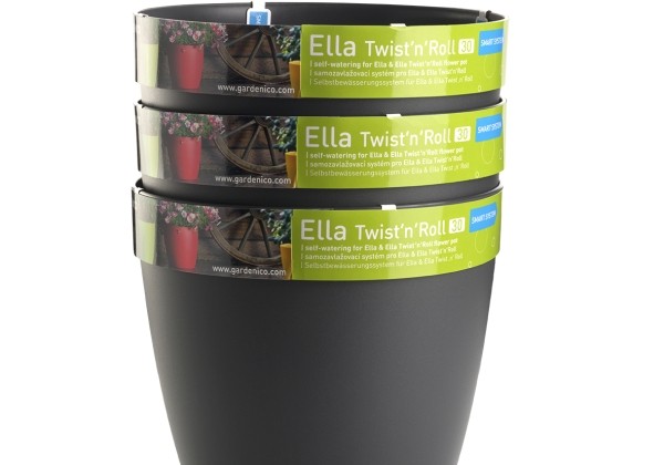 Dekoratīvais pods Ella 30 cm, pelēks