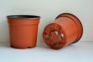 Puķu pods 10 cm, brūns (palete)